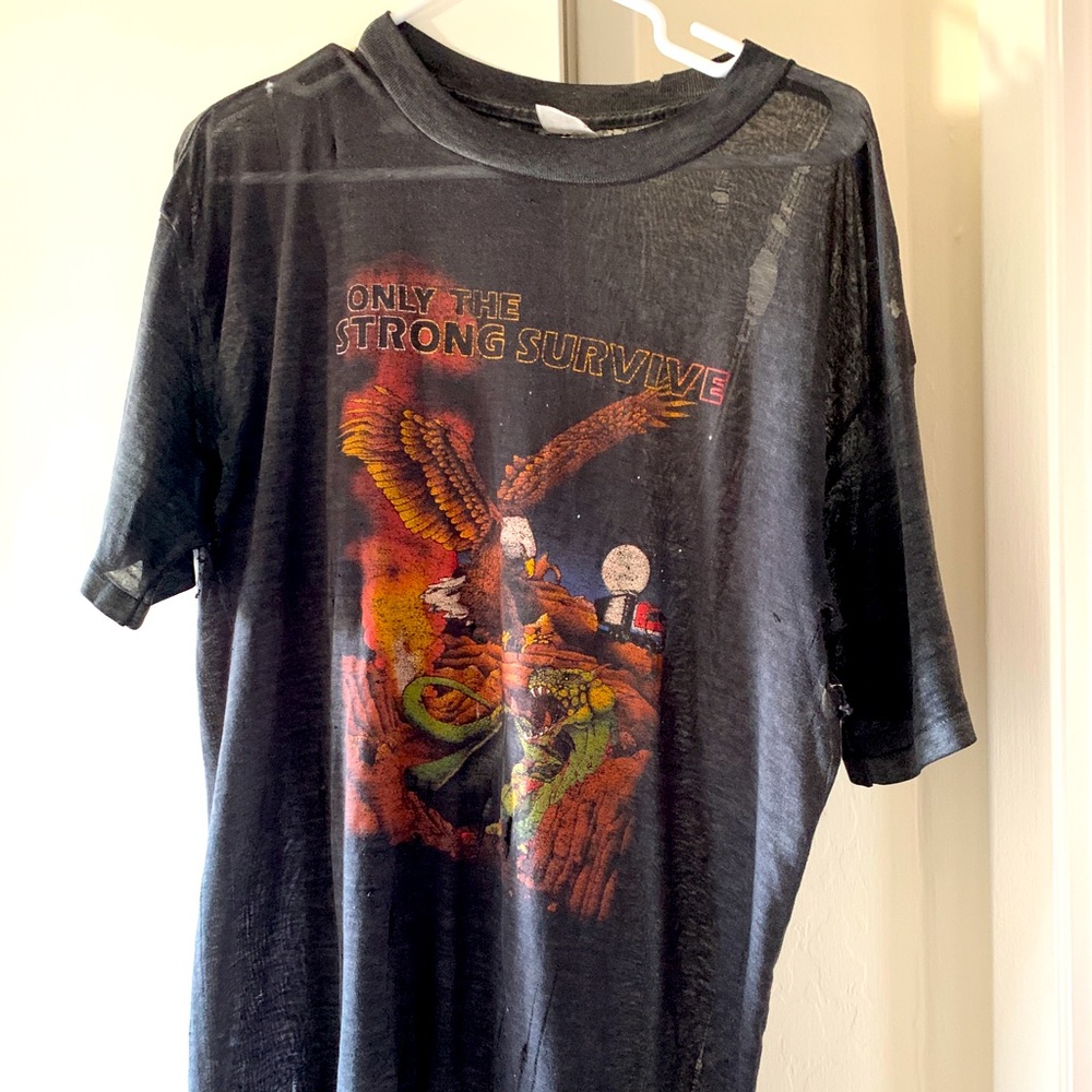 Very thin sheer Collectable vintage Harley tee